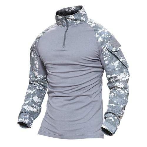 Multicam Military Men Long Sleeve Shirt Outdoor Clothing  