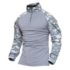 Multicam Military Men Long Sleeve Shirt Outdoor Clothing  