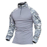 Multicam Military Men Long Sleeve Shirt Outdoor Clothing  