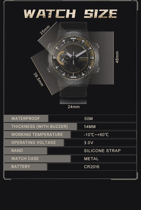 NORTH EDGE HORNET Speed Tracker Watchs  