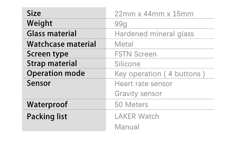 NORTH EDGE - LAKER Smart Watch BT Android IOS Smart Watches  