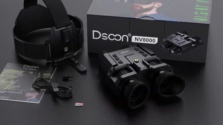 NV8000 Night Vision Google Binoculars Head mountable Infrared Optics  