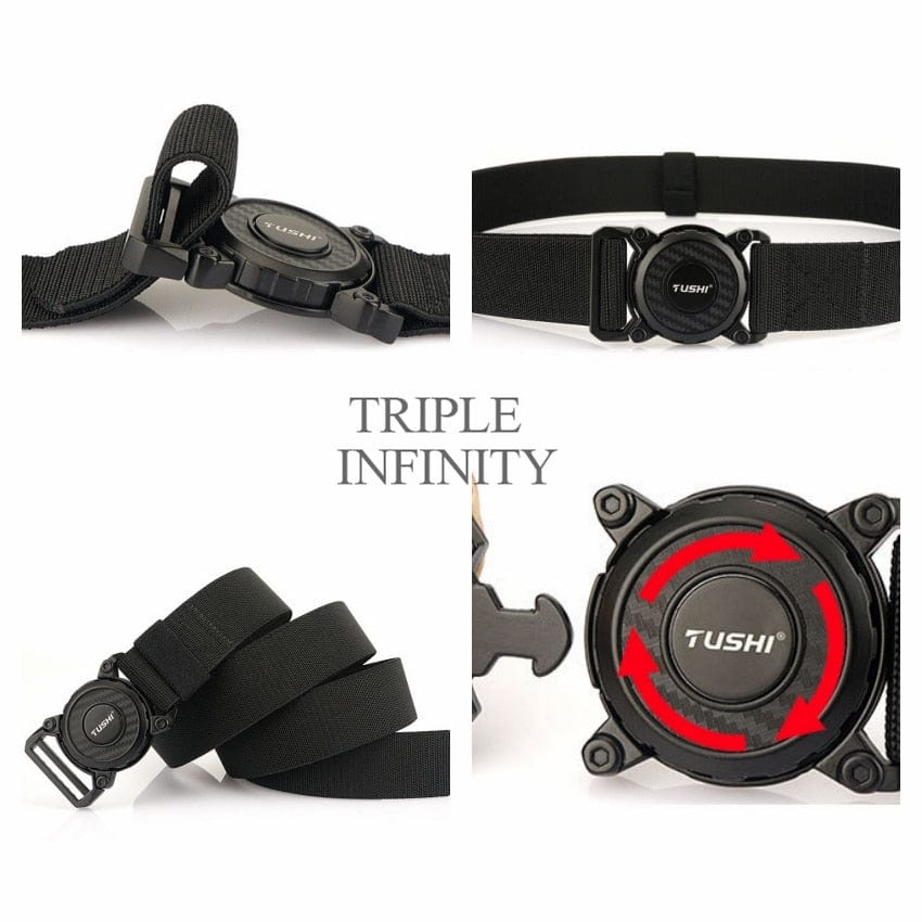 New Rotary Quick Release Metal Buckle Belts tacticle clothing  