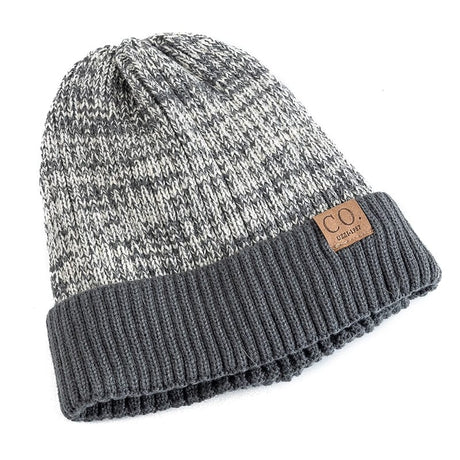 New Unisex Two-Tone Winter Beanie Thermal & Wool Beanies  