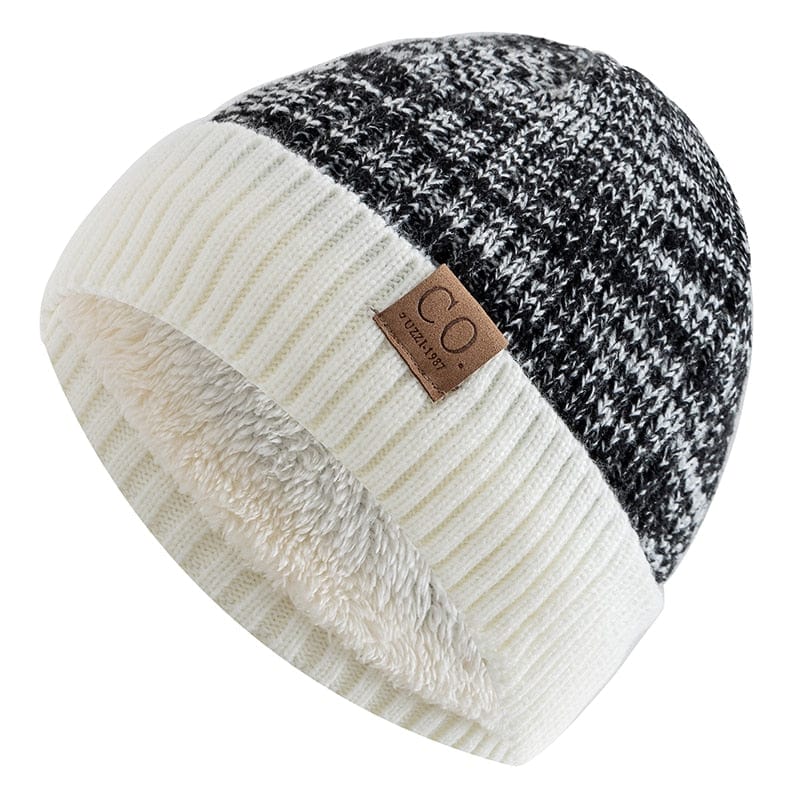 New Unisex Two-Tone Winter Beanie Thermal & Wool Beanies  
