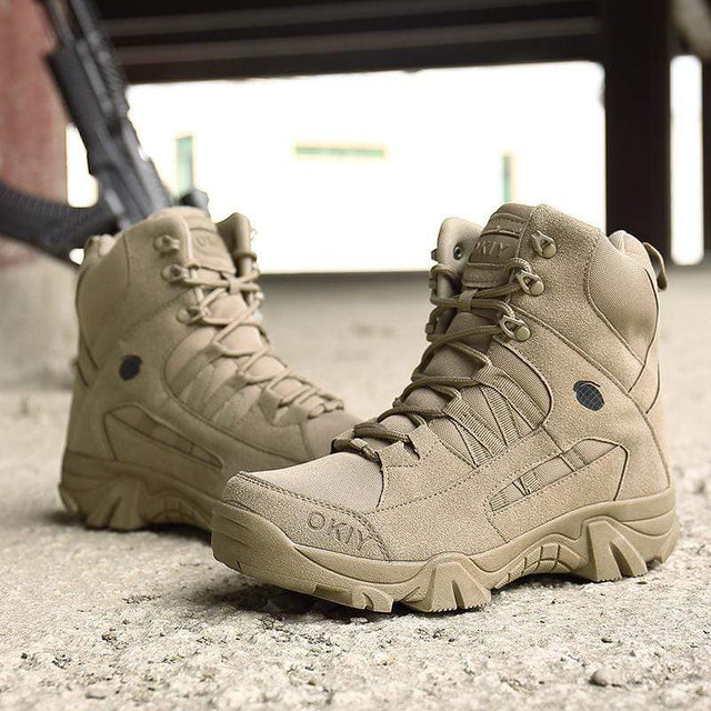 Outdoor Leather  Safety Hiking Shoes Adventure Footware  