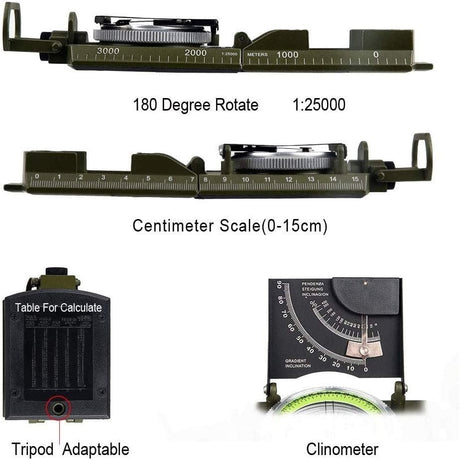 Outdoor Survival Compass Navigation Equipment survival  