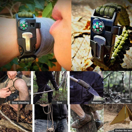 Outdoor Survival Emergency Aid Kits 10 in 1 survival  
