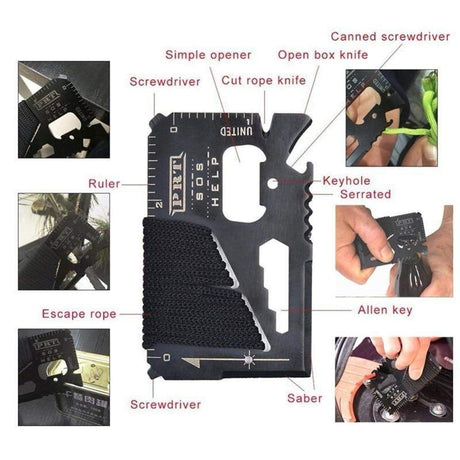 Outdoor Survival Emergency Aid Kits 10 in 1 survival  