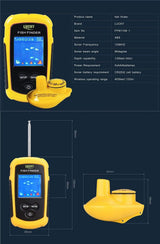 Portable Wireless Fish Finder 120m Range marine  