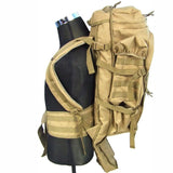 Rugged 70L Over Night Rifle Shovel Tool Camping Backpack Rifle Accesories  