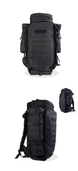 Rugged 70L Over Night Rifle Shovel Tool Camping Backpack Rifle Accesories  