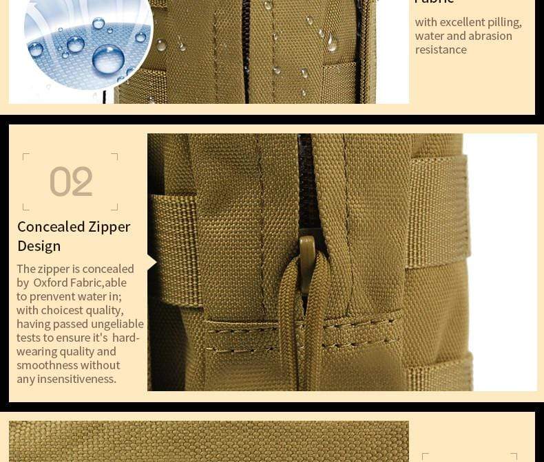 Tactical Utility Bags Vest/Waist (Molle) Helmet & Pack Accessories  