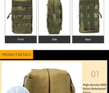 Tactical Utility Bags Vest/Waist (Molle) Helmet & Pack Accessories  