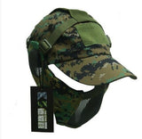 Tactical Foldable Mesh Mask with Cap tactical caps BushLine   