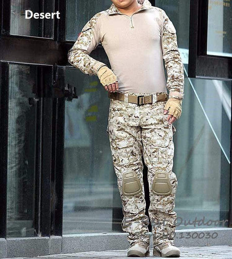 Combat Shirt + Cargo Pants Knee Pads tacticle clothing BushLine   