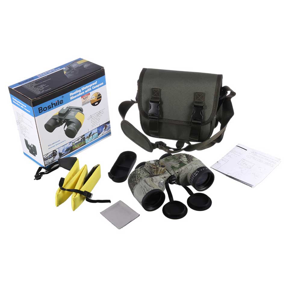 Boshile 10x50 Digital Compass Range Finder Binoculars 2023 Binoculars BushLine   