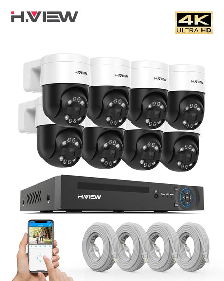 H.View AI Human Detect Security Camera Security Cameras BushLine   
