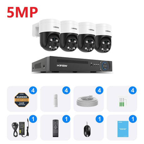 H.View AI Human Detect Security Camera Security Cameras BushLine   