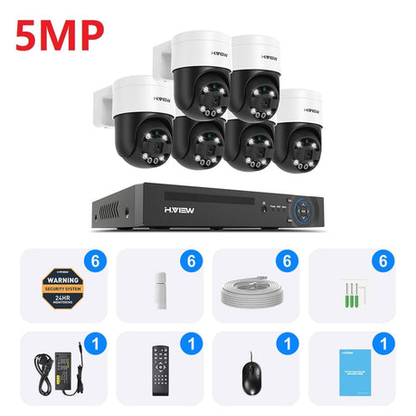 H.View AI Human Detect Security Camera Security Cameras BushLine   